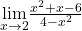 \underset{x\to2}{\lim}\frac{x^2+x-6}{4-x^2}