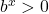 b^x \symbol{"3E} 0