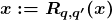 \boldsymbol{x:=R_{q,q'}(x)}