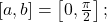 \left[a,b\right]=\left[0,\frac{\pi }{2}\right];