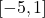 \left[-5,1\right]