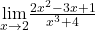 \underset{x\to 2}{\lim}\frac{2x^2-3x+1}{x^3+4}