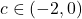 c\in (-2,0)