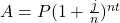 A=P(1+\frac{j}{n})^{nt}