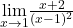 \underset{x\to 1}{\lim}\frac{x+2}{(x-1)^2}