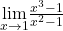 \underset{x\to 1}{\lim}\frac{x^3-1}{x^2-1}