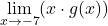 \underset{x\to -7}{\lim}(x \cdot g(x))