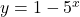 y=1-5^x