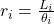 r_i=\frac{L_i}{\theta_i}