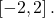 \left[-2,2\right].