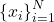 \left\{x_i\right\}_{i=1}^N