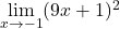 \underset{x\to -1}{\lim}(9x+1)^2