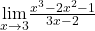 \underset{x\to 3}{\lim}\frac{x^3-2x^2-1}{3x-2}