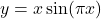 y=x \sin (\pi x)