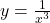 y=\frac{1}{{x}^{3}}