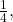 \frac{1}{4},