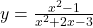 y=\frac{{x}^{2}-1}{{x}^{2}+2x-3}