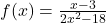 f(x)= \frac{x - 3}{2x^2-18}