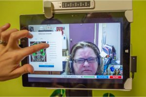 Image 2: An example of how a patient and physician would interact via telemedicine